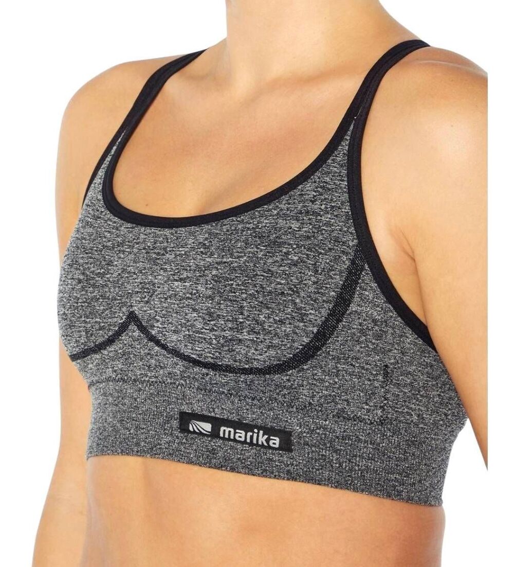 Marika Heather Gray Seamless Sports Bra - NWT Size S